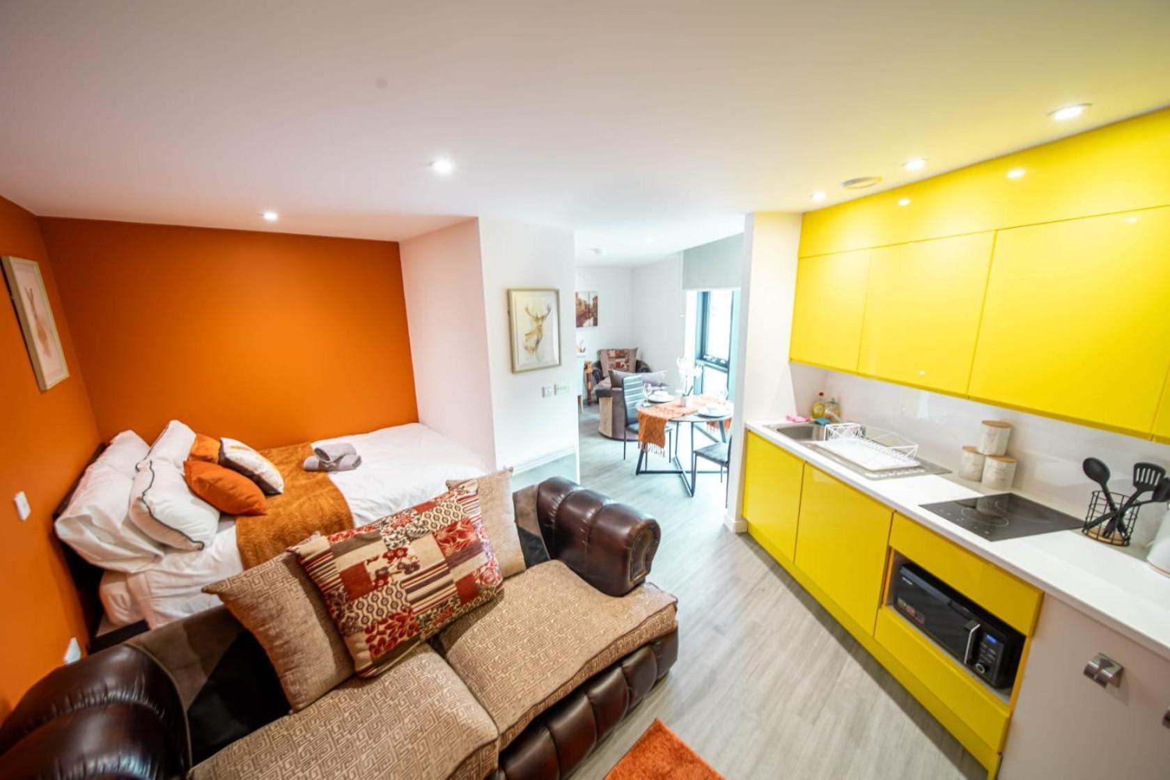 Corner Studio Apartment In Sheffield Exteriör bild
